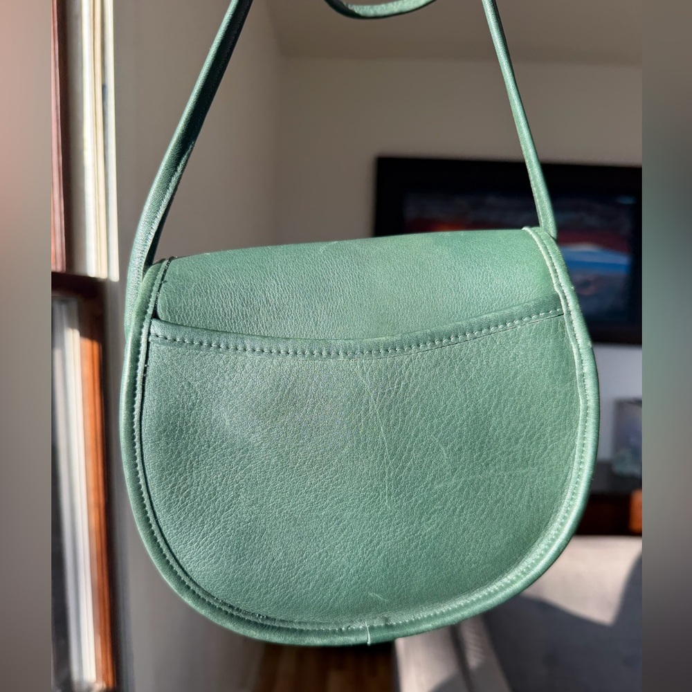 RARE Coach vintage green leather crossbody bag - Picture 15 of 16